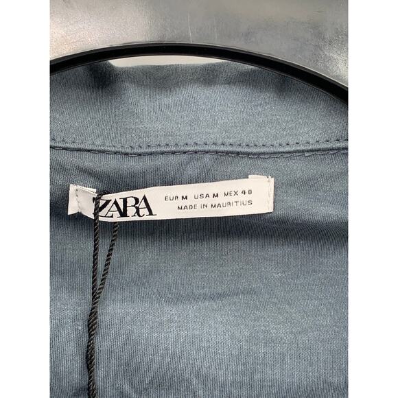 ZARA Men's Solid Short Sleeve Regular-Fit Pullover Polo Shirt SZ M - Picture 6 of 10